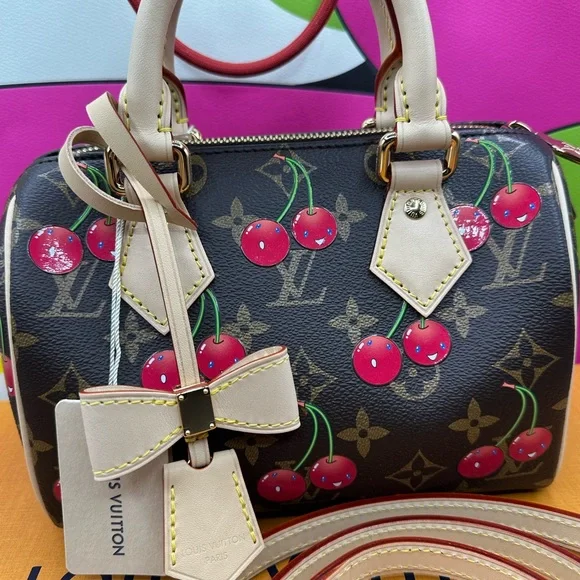 NEW Louis Vuitton LV x TM Murakami Cherry Cerises Speedy 20 - Picture 3 of 12